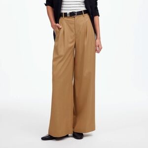 NWT Madewell The Harlow Superwide-Leg Trouser, Brushed Twill, 14